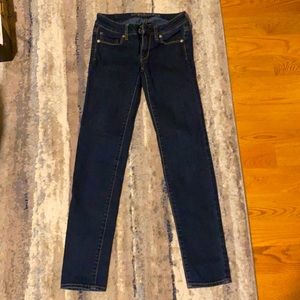 American Eagle Size 0, dark regular waist Jeans